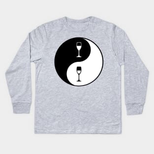 half empty half full Kids Long Sleeve T-Shirt